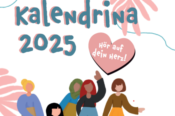 Cover des Mädchenkalenders Kalendrina 2025