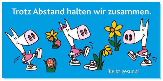 Karte mit dem Schweinehund