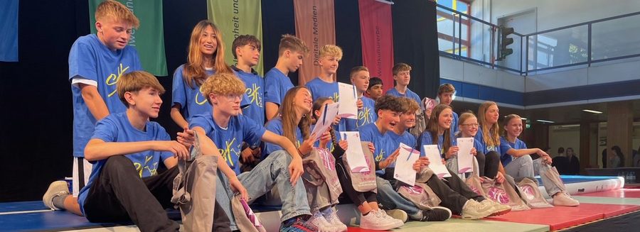 Sporthelfer*innen am Pascal-Gymnasium in Grevenbroich 